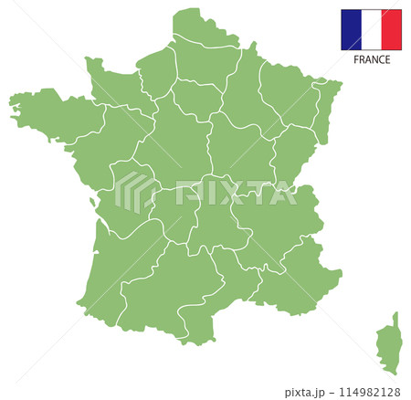 分割できるフランス地図 分割できるフランス地図 114982128