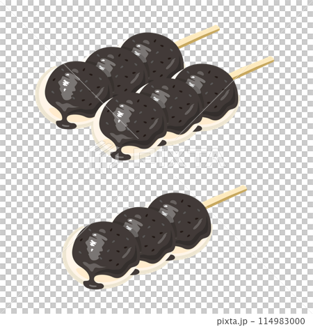 黒胡麻あん団子セット 114983000