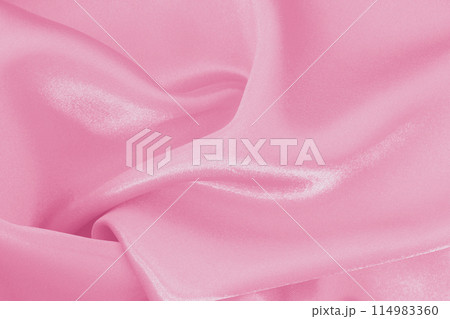 Pink fabric cloth texture for background and design art work, beautiful crumpled pattern of silk or linen. Pink fabric cloth texture for background and design art work, beautiful crumpled pattern of silk or linen. 114983360