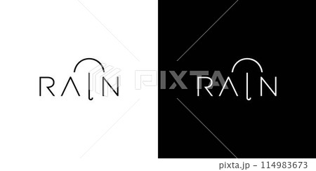 Unique and elegant Rain logo design 114983673
