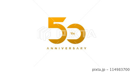 Modern and elegant number 50 logo design 114983700