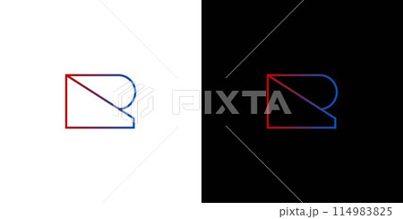 Modern and sophisticated R logo design 114983825