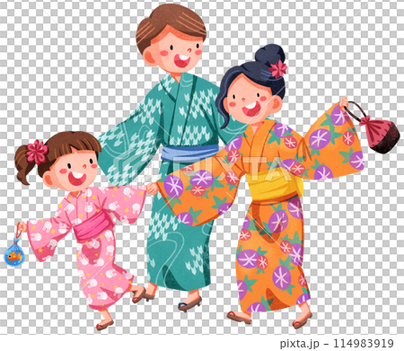 Hanabi festival watercolor illustration element concept Hanabi festival watercolor illustration element concept 114983919