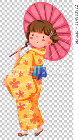 Hanabi festival watercolor illustration element concept Hanabi festival watercolor illustration element concept 114983922