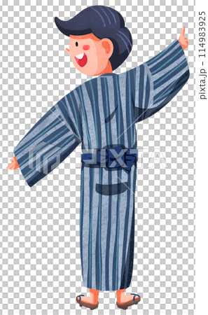 Hanabi festival watercolor illustration element concept 114983925