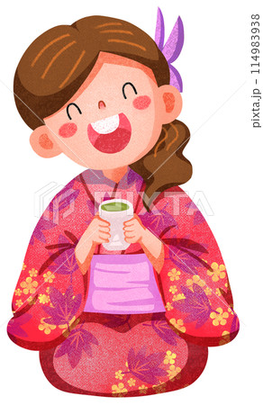 Hanabi festival watercolor illustration element concept Hanabi festival watercolor illustration element concept 114983938