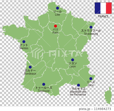 Dividable map of France - Major cities Dividable map of France - Major cities 114984273