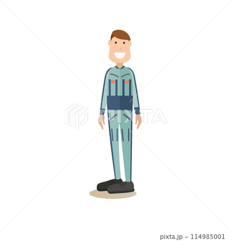 Space people concept flat vector illustration Space people concept flat vector illustration 114985001