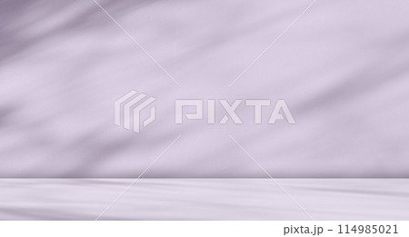 Purple Background Product Studio Podium Wall Scene Abstract Mockup Kitchen Table Cosmetic Shadow Leaves Empty Counter 3d Room Backdrop Shelf Minimal Floor Bg Summer Scene Loft Spring Template Platform 114985021