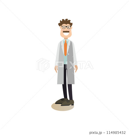 Space people concept flat vector illustration 114985432