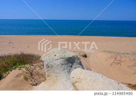 凝灰岩 奇岩群　長者屋敷跡　片野海岸　加賀市 114985480