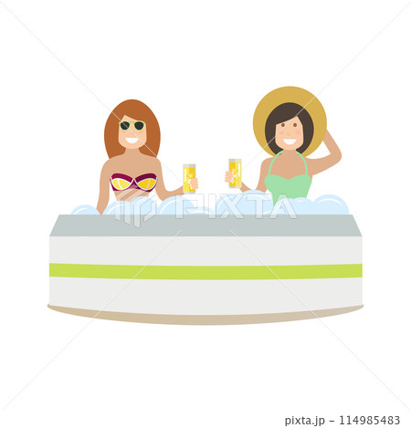 Spa people concept vector flat illustration 114985483