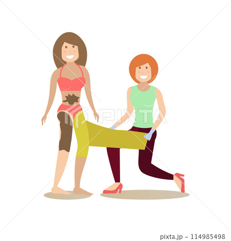 Spa people concept vector flat illustration 114985498