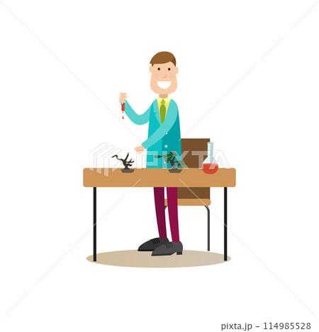 Science people concept flat vector illustration Science people concept flat vector illustration 114985528