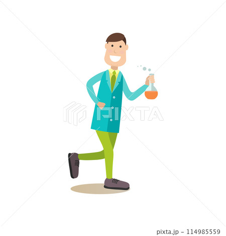 Science people concept vector flat illustration Science people concept vector flat illustration 114985559