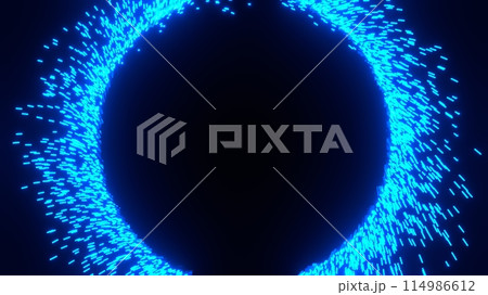 Blue portal effect with lightning circle effect. Blue portal effect with lightning circle effect. 114986612