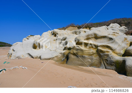 長者屋敷跡　片野海岸　凝灰岩 奇岩群　加賀市 114986826