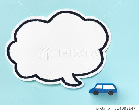 車と吹き出し　乗用車 114988147