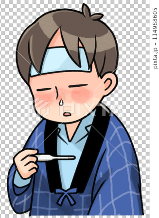 体温を計る人 体温を計る人 114988605