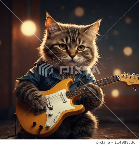 猫　エレキギター LED付き ENYA NEXG2 専用充電スタンドセット エレアコ 夜間練習可 ヘッドホン