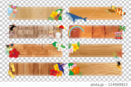 熱帶度假旅行框架 114989923