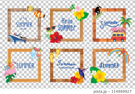 熱帶度假旅行框架 熱帶度假旅行框架 114989927