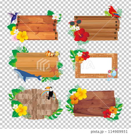 熱帶度假旅行框架 114989931