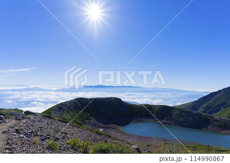 御嶽山 コバルトブルーの三の池 御嶽山 コバルトブルーの三の池 114990867