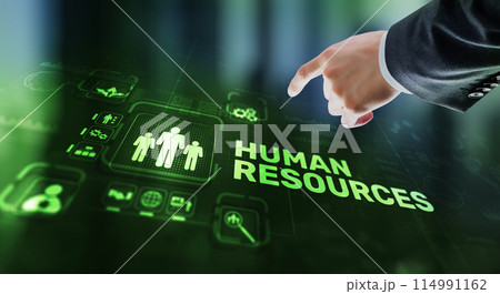 Modern Human Resources Hiring Job Occupation Concept. Business Technology 114991162