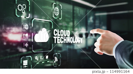 Cloud computing technology business network concept Cloud computing technology business network concept 114991164
