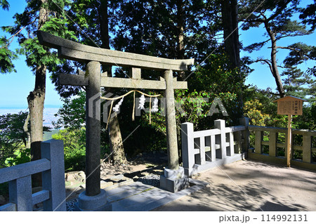 兵庫県六甲山神社 鳥居と境内 兵庫県六甲山神社 鳥居と境内 114992131