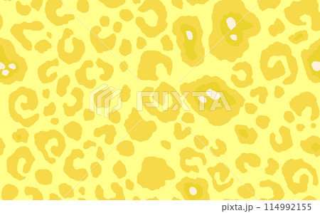Abstract modern leopard seamless pattern. Animals trendy background. Color decorative vector stock illustration for print, card, postcard, fabric, textile. Modern ornament of stylized skin 114992155