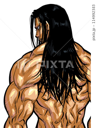 筋肉質な男性の背中のイラスト 筋肉質な男性の背中のイラスト 114992383
