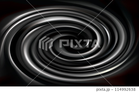 Vector black backdrop of swirling texture 114992638