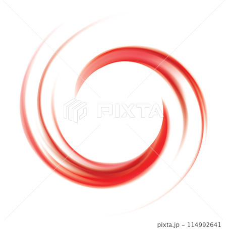 Vector swirling red backdrop. Juice of red fruits 114992641