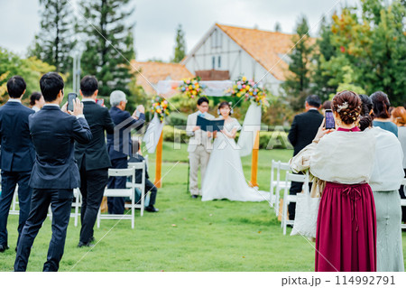 ガーデンウェディングのイメージ 114992791