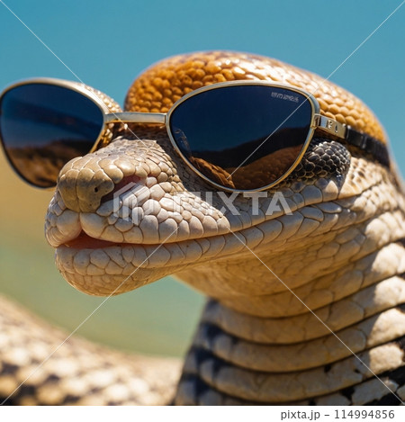 サングラスをしたコブラ 114994856
