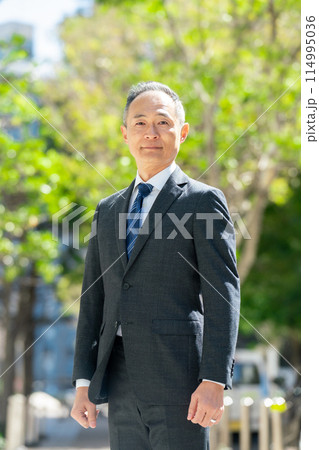 ミドル男性 ビジネス ポートレート 縦 ミドル男性 ビジネス ポートレート 縦 114995036