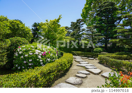 高松城の披雲閣庭園(香川県高松市) 高松城の披雲閣庭園(香川県高松市) 114997018