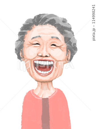 笑うお婆さん 114998241