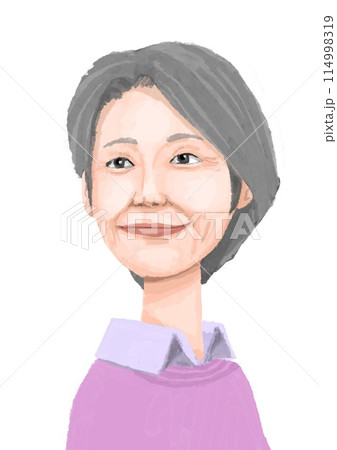 微笑むお婆さん 114998319