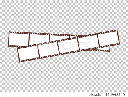 フィルムのイラスト　ブラウン 114998340