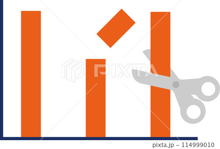 コストカットイメージしたアイコン素材 114999010