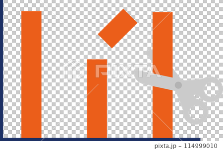 コストカットイメージしたアイコン素材 114999010