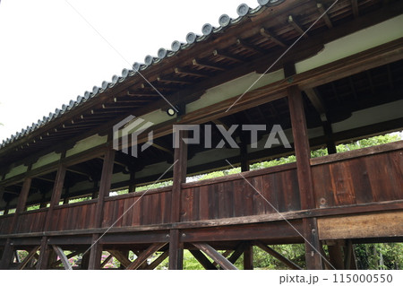 京都　清凉寺　渡り廊下 115000550