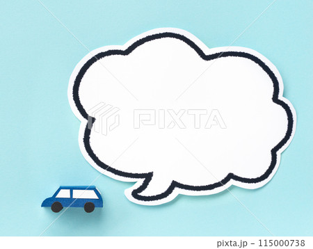 車と吹き出し　乗用車 115000738