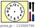 時計の読み方練習プリント 幼児用 学習用 115000796
