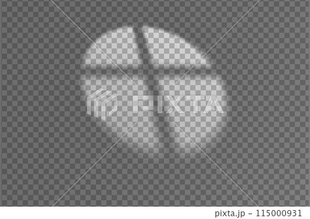 Light effect shadow overlay from round window isolated transparent background Light effect shadow overlay from round window isolated transparent background 115000931