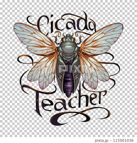 Cicada Teacher, Cicadas, Bug of the year, Vintage Ciada 115001036