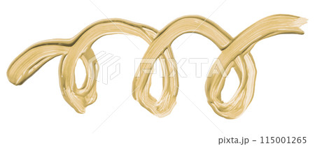Light brown brush isolated on white background. Watercolor 115001265